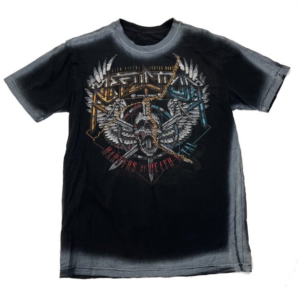 Affliction reversible Vintage Goth Concert T-Shirt Mens L - Picture 1 of 5